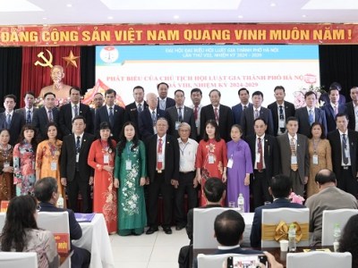 Hội Luật gia thành phố Hà Nội tổ chức thành công Đại hội đại biểu lần thứ VIII, nhiệm kỳ 2024 –&nbsp;2029